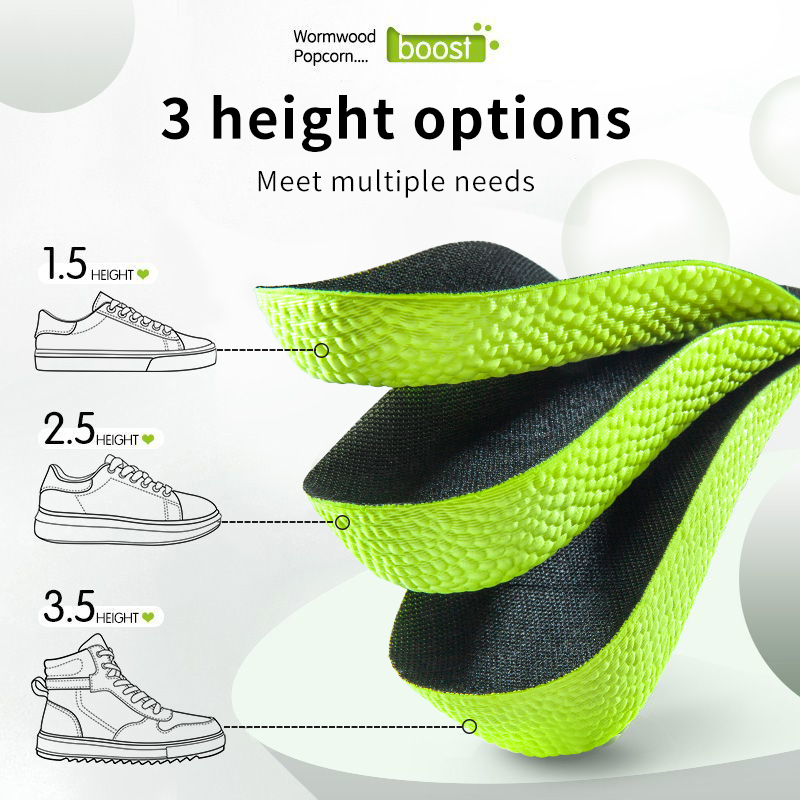 Insole Memory Foam - Palmilhas de aumento de altura de