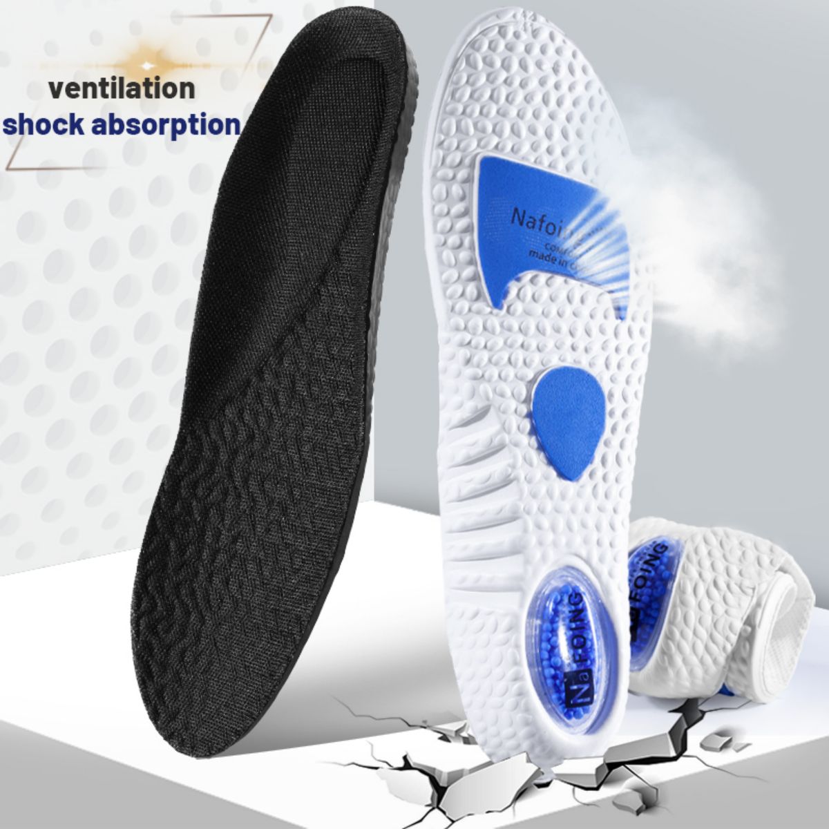 1 par de palmilhas esportivas  - Insole Memory Foam avaliação e preço